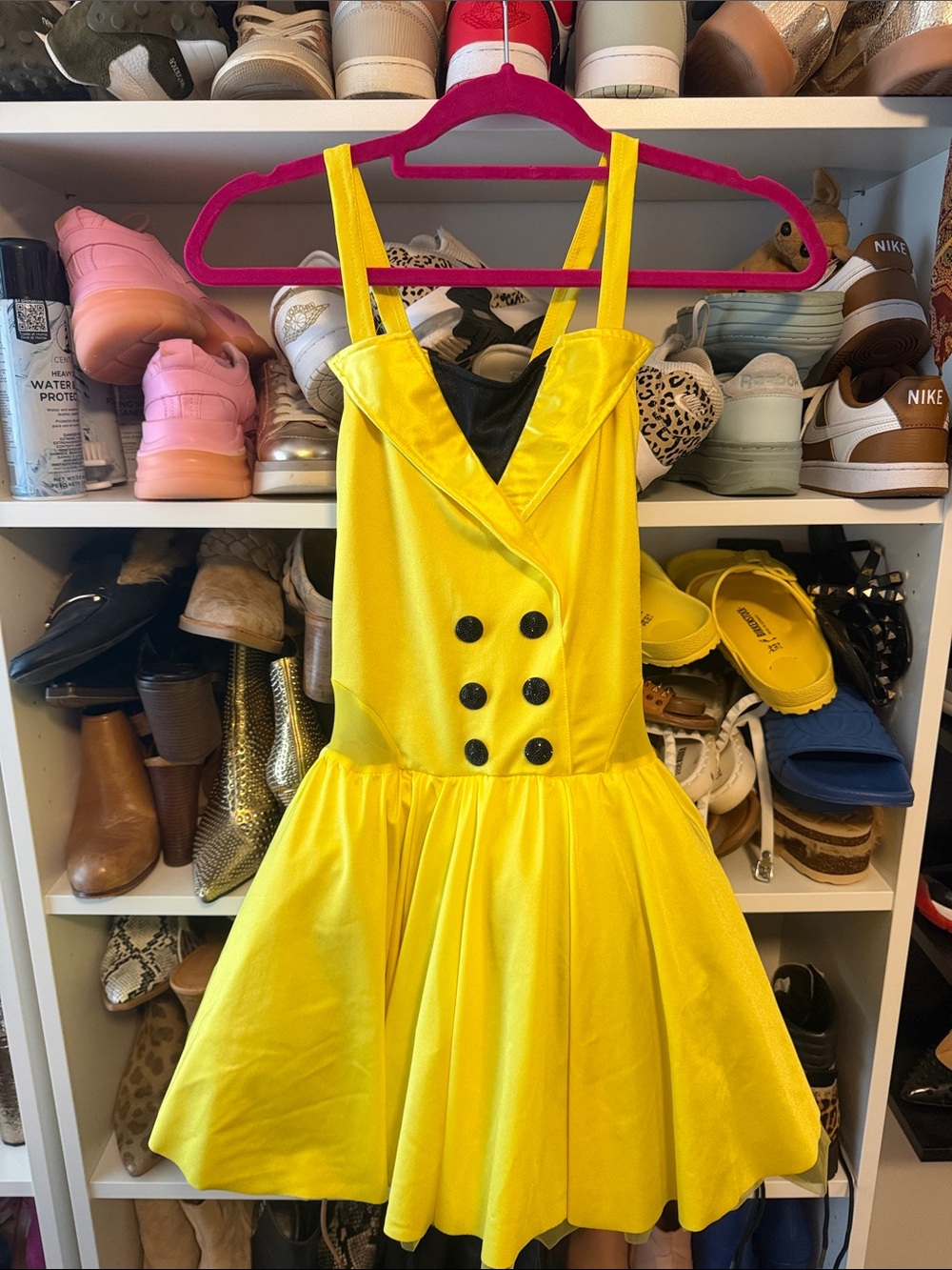 Weissman Bright Yellow Double-Breasted Dance Costume